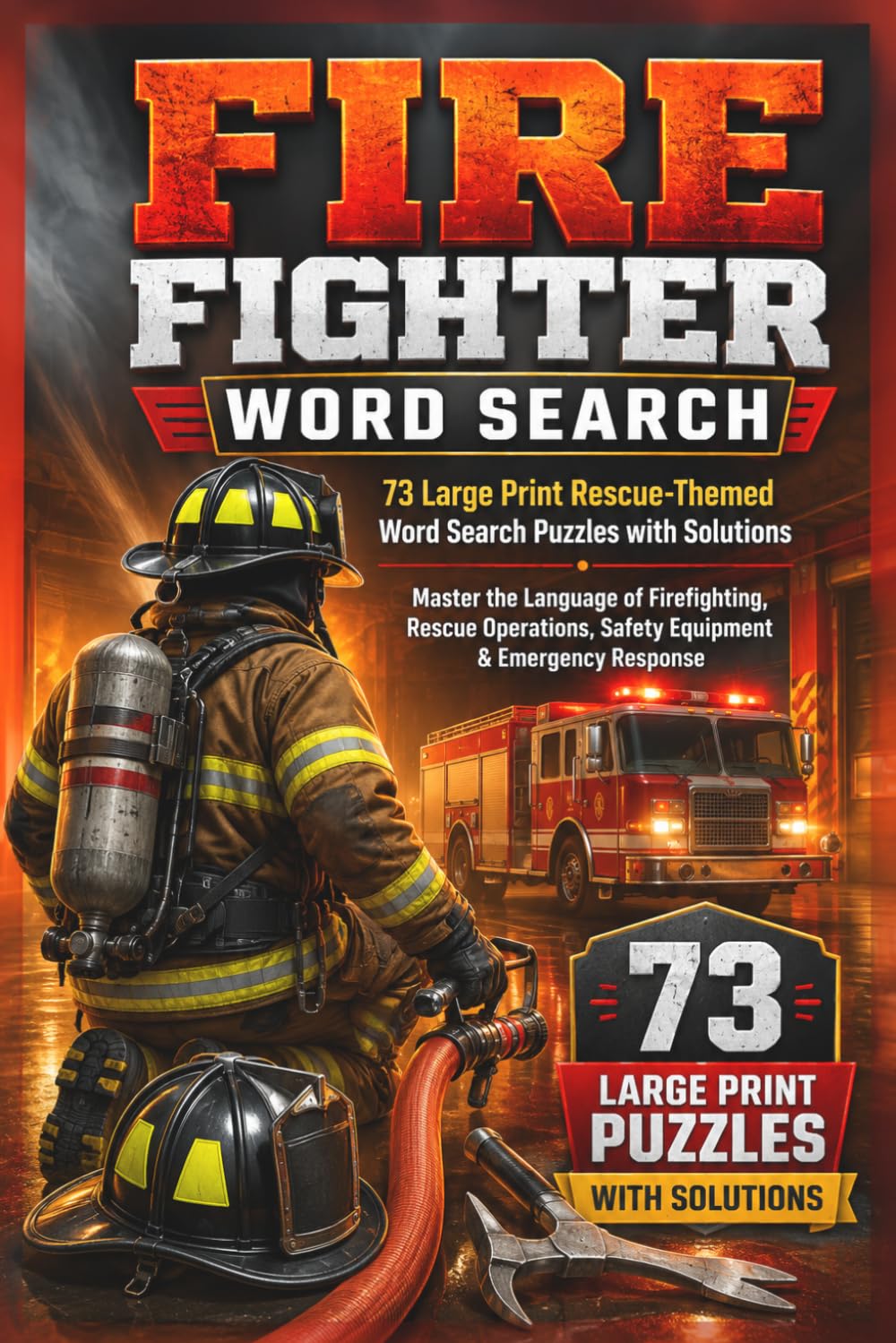 Fire Fighter - Word Search Puzzle Book: 73 Word Search Puzzles Featuring Firefighting and Rescue Terminology