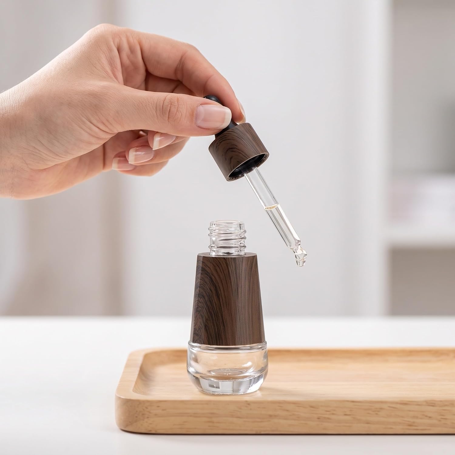 YARNOW 3pcs Glass Tincture Bottle: 30ml/1oz Essential Oil Glass Bottles with Dropper - Reusable Liquid Dispenser Vials for Skincare and Aromatherapy