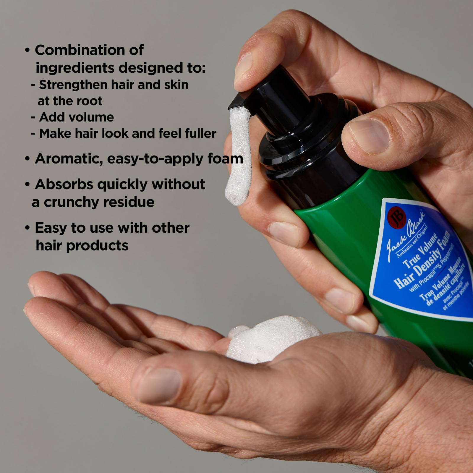 Jack Black True Volume Hair Density Foam