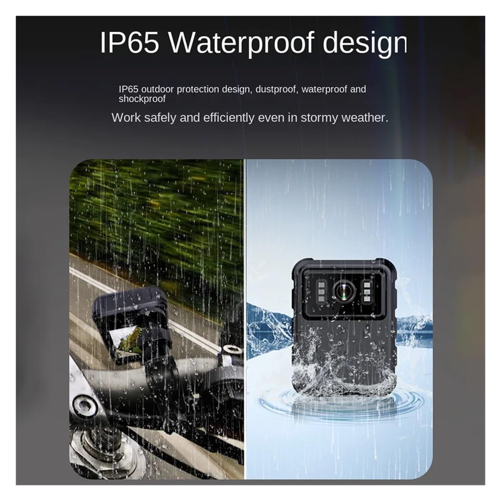 Camara Corporal, Mini cámara Impermeable HD de 1080P, visión Nocturna infrarroja, microcámara de policía, cámara Corporal de Seguridad Digital DVR portátil(32G Card,Without WiFi)