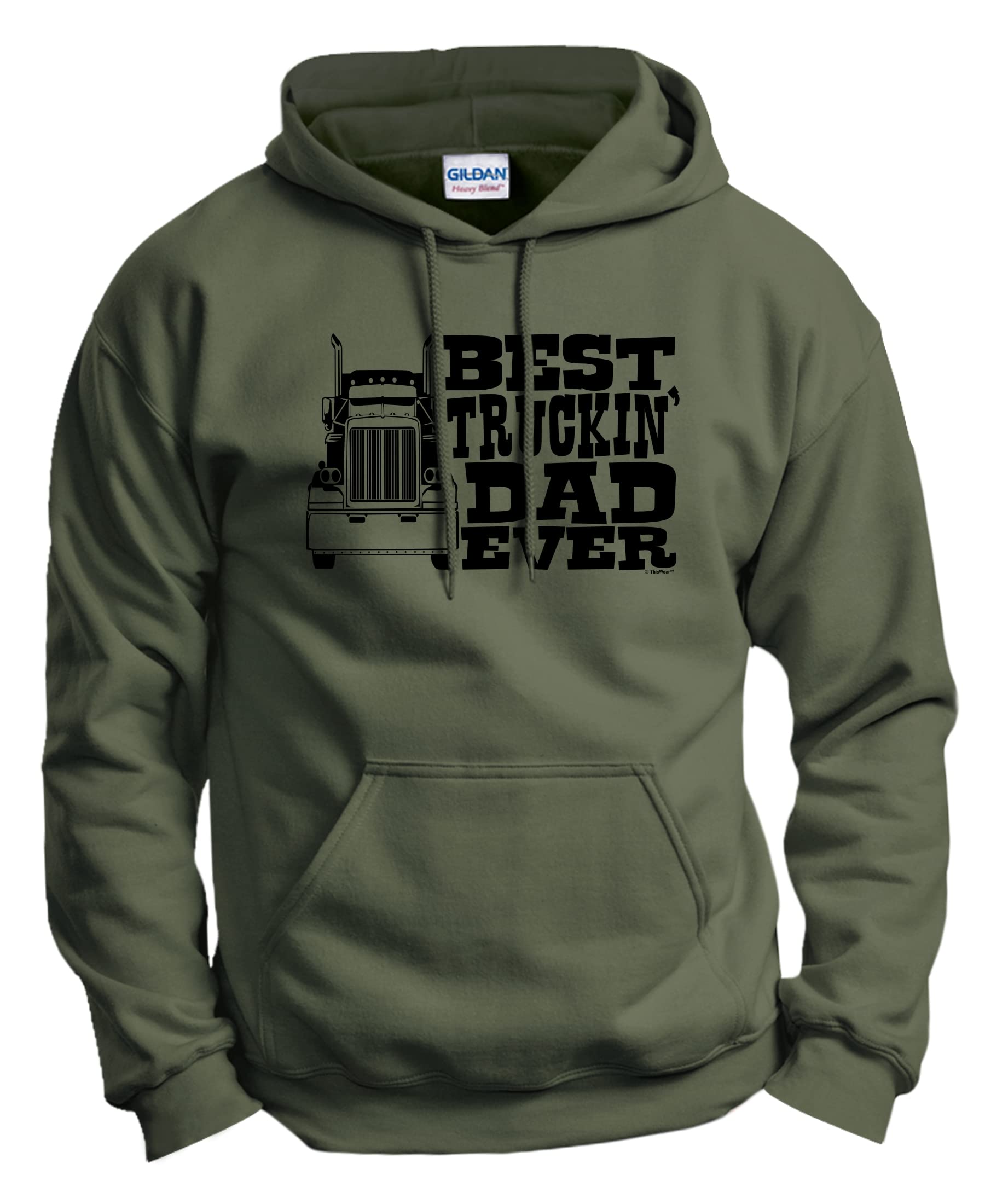 ThisWear Best Truckin' Dad Ever Hoodie