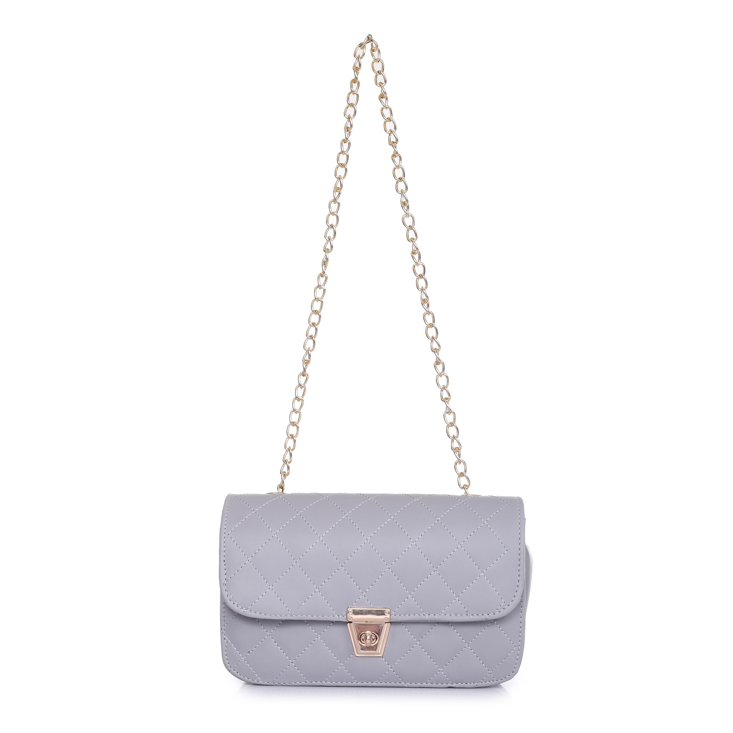 ELEGANCE ERA women girls crossbody sling bag with gold chain (GREY) (B0CW5W5F78) Amazon Price History, Amazon Price Tracker
