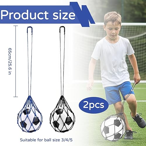 Miniatura 2 de 2 unidades de entrenamiento de fútbol, equipo de fútbol, accesorios, equipo de práctica de patada compatible con tallas 3, 4, 5 bolas, cinturón de