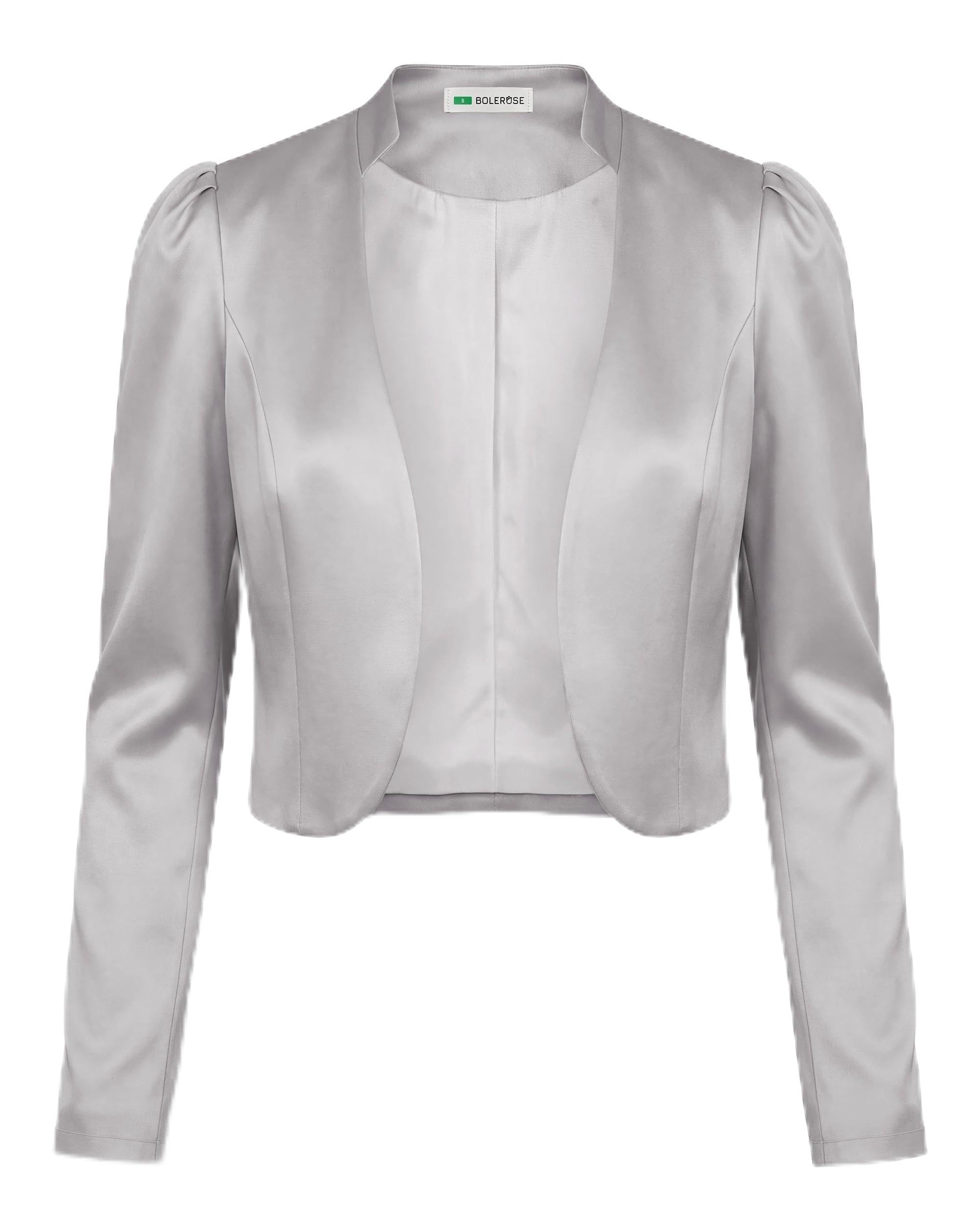 Bolerose Formale Raso a Maniche Lunghe Bolero Giacca