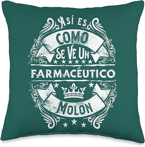 Regalo Original Super Mejor Farmacéutico Regalos Un Farmacéutico Molon Divertido para Hombre Farmaceutico Throw Pillow 16x16 Multicolor