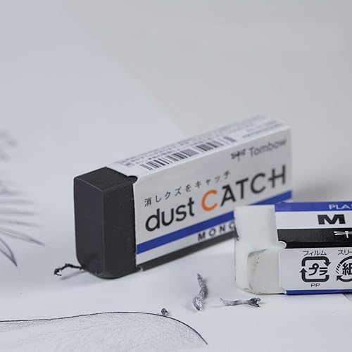 Miniatura 14 de Tombow 57324 Borrador MONO, blanco, mediano, paquete de 3. Elimina limpiamente las marcas sin dañar el papel