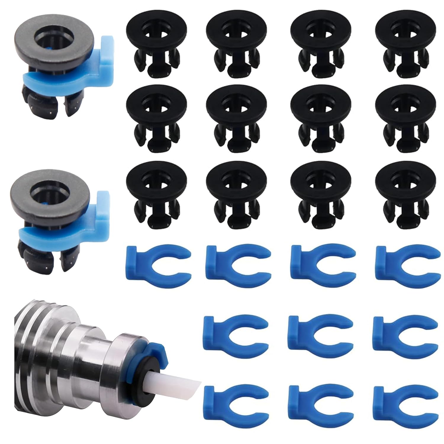 30Pcs Bowden Tube Coupling Collet Clamp Clip Bowden Collet