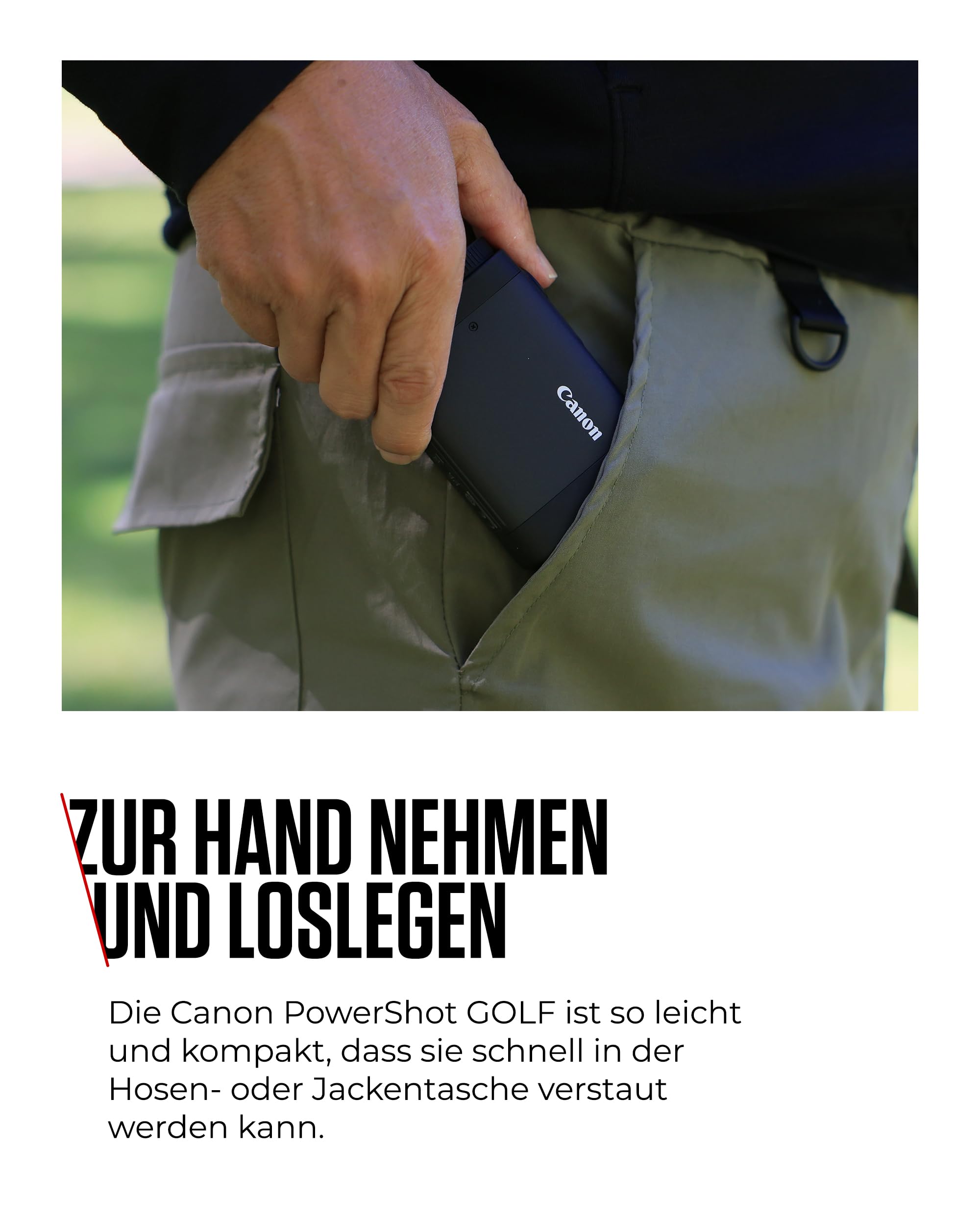 Canon PowerShot Golf-Entfernungsmesser - Rangefinder mit Flag-Lock & Slope Modus an/aus (12x Digitalzoom, 800 Yards Reichweite, Vibrationsfunktion, Digitalkamera, Videofunktionen, Bildstabilisierung)