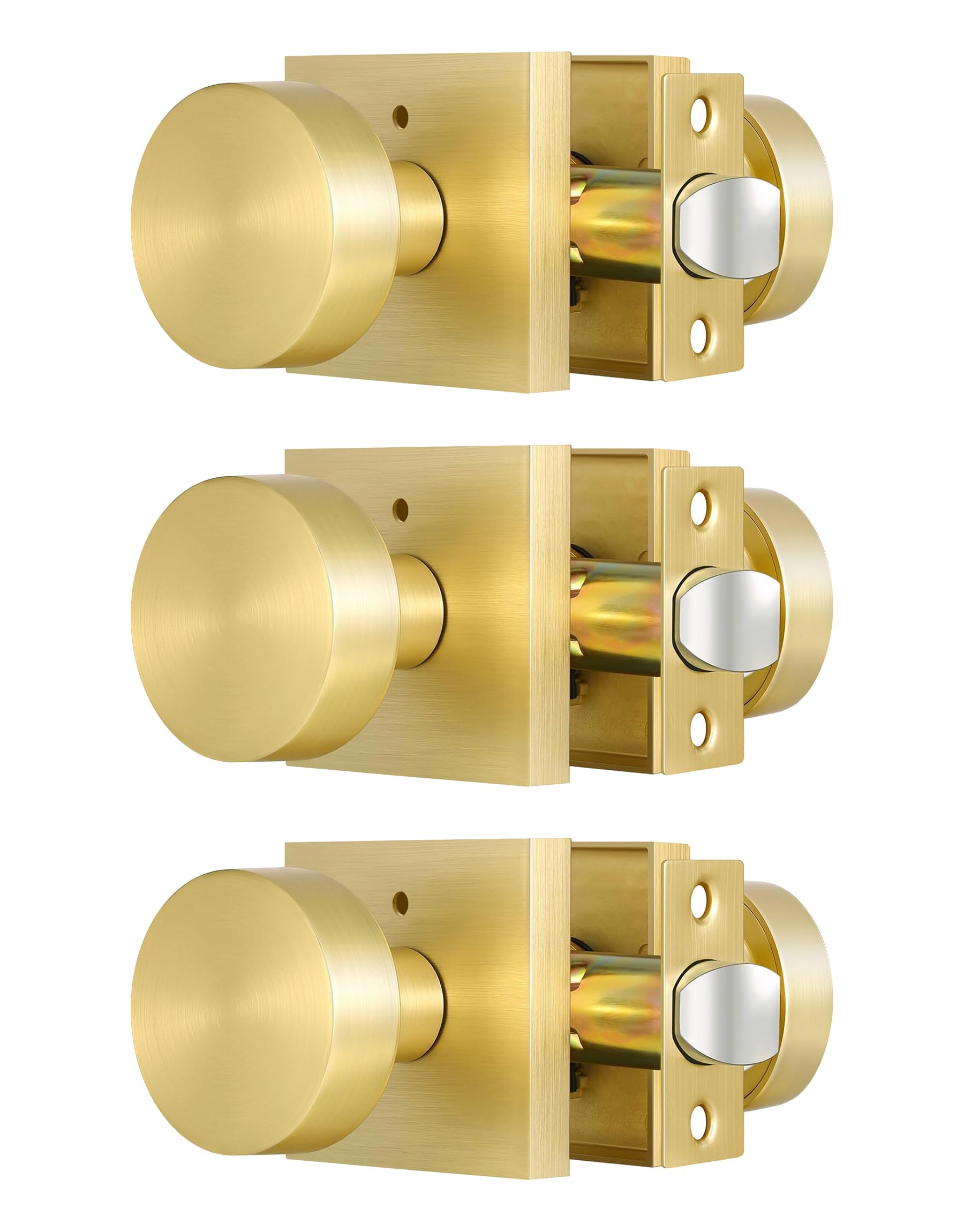 Matte Black Passage Door Knobs - 2 Pack -21
