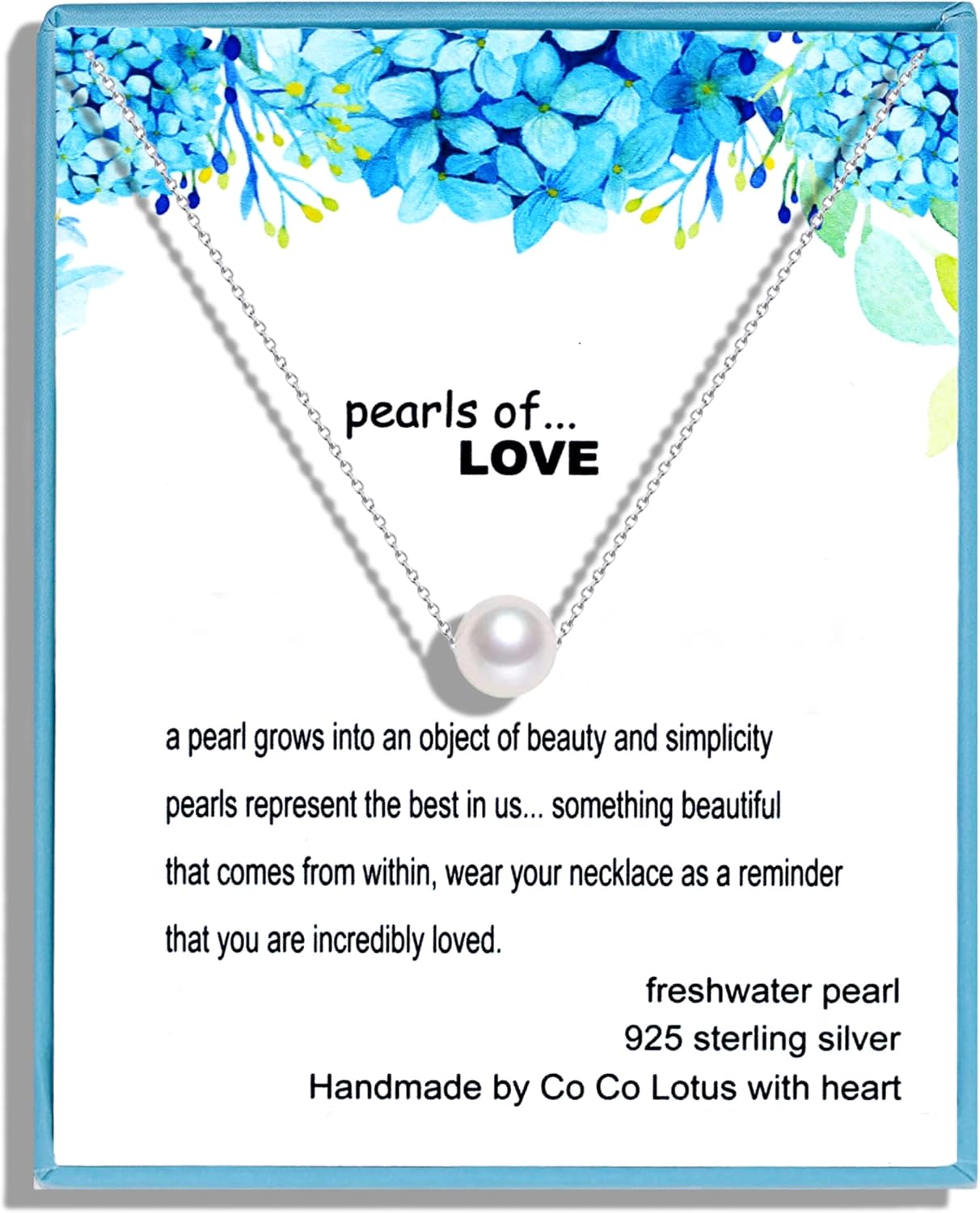 Single Pearl Necklace Crafted with 6mm Freshwater Cultured Pearl and Sterling Silver Adjustable Cable Chain, Gifts for Women, Teenage Girls