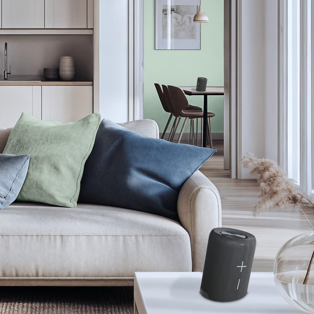 Hama | Altavoz Bluetooth Potente Separable - Negro | Altavoces con potencia de 30w sonido estéreo real, Impermeable ip67, 12h autonomía