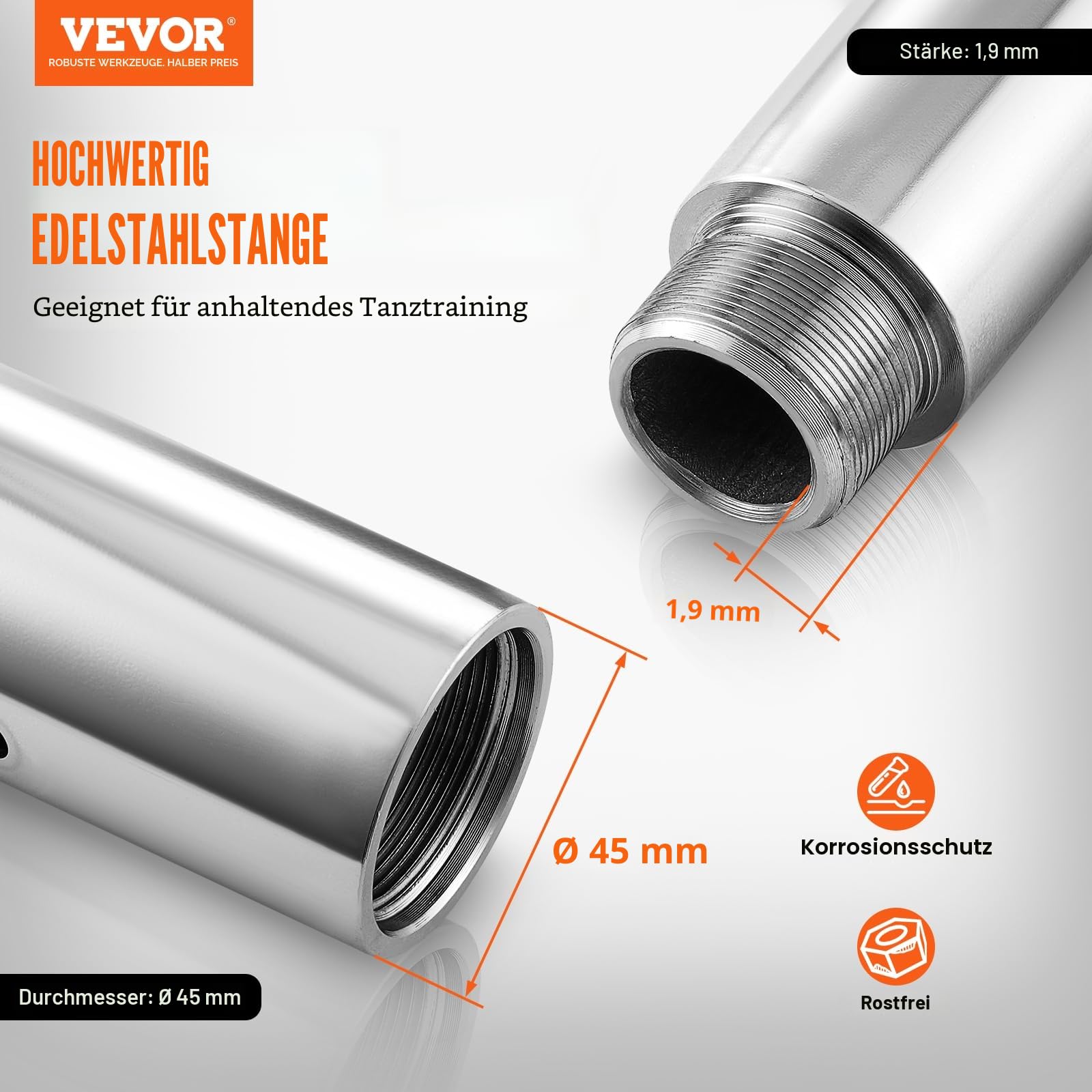 VEVOR Professionelle Tanzstange, Pole Dance