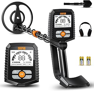 SUNPOW Metal Detector for Adults & Kids, Waterproof Metal Detector for Gold Detecting, Stable Anti-Interference, Big LCD D...