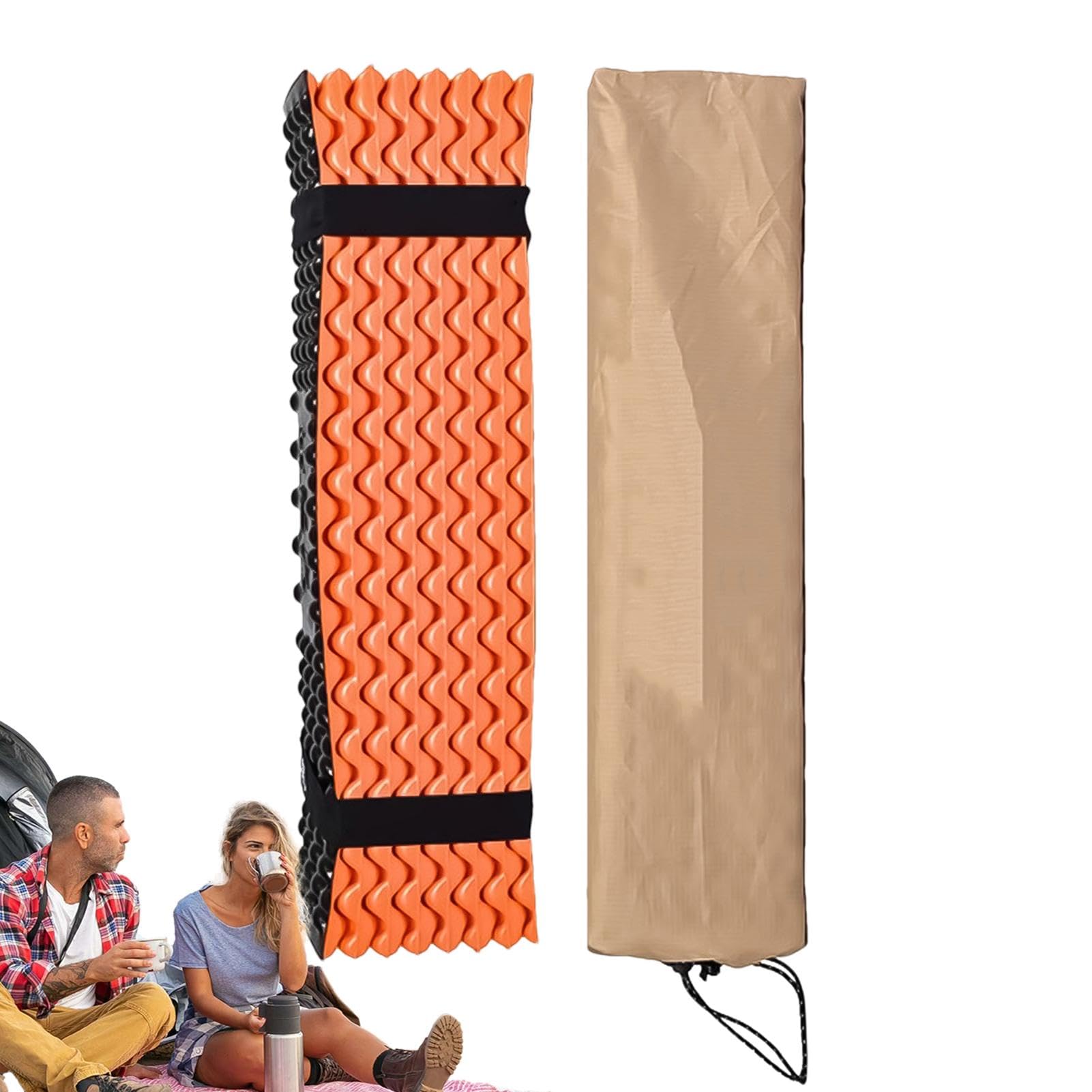 Foam Camping Pad - Waterproof Outdoor Sleeping Mat - Sleeping Pad for Tent, Compact Waterproof Outdoor Mat, Light Double-Sided Thermal Comfort for Camping, Tent, Travel, Hiking