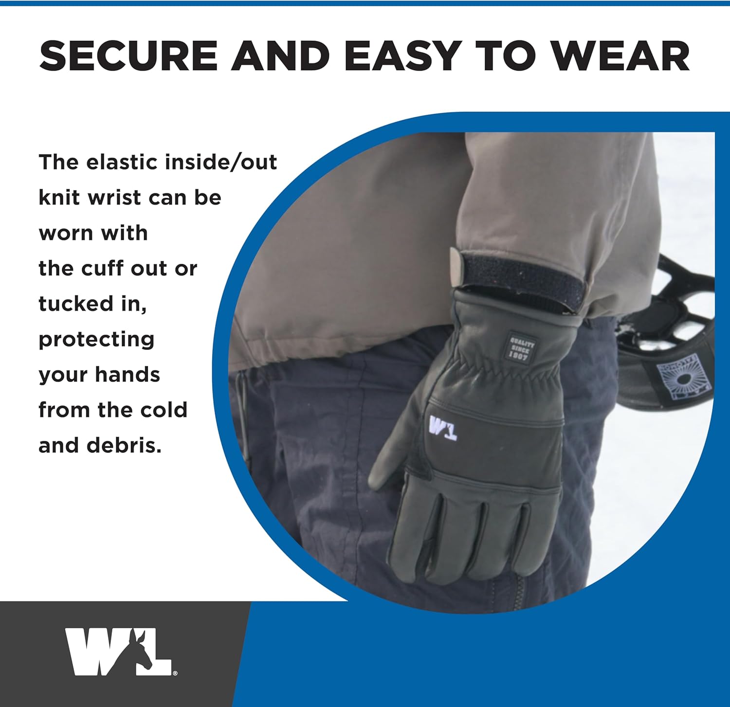 Wells Lamont HydraHyde Winter Gloves for Women & Men, Insulated for Cold Weather, Snow & Ski Gloves (Black, Small) - Image 4