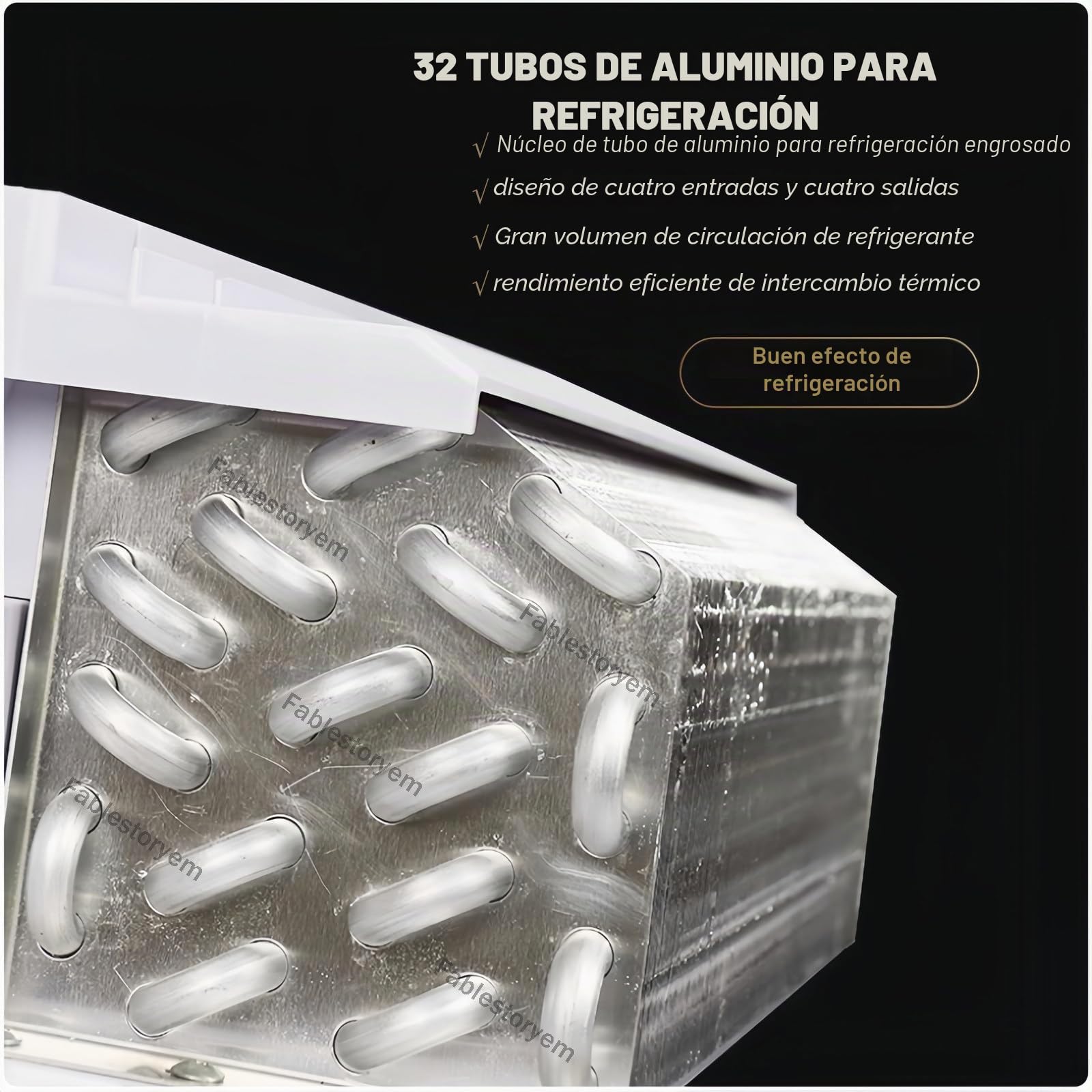 Aire acondicionado portátil de techo para vehículos, sistema de enfriamiento 12V/24V CC, ideal para autocaravanas, camiones y uso comercial