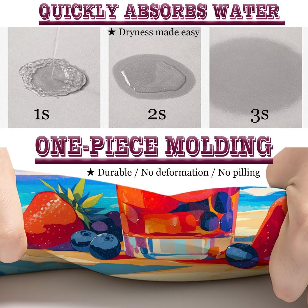 Badezimmerteppich Groß Schnelltrocknend Badteppich 160x230cm Rutschfester Badematte Red Absorbierender Duschvorleger Waschbar Badvorleger Dünn Bath Bathroom Mat Fußmatten Toilette Badewanne 5-924