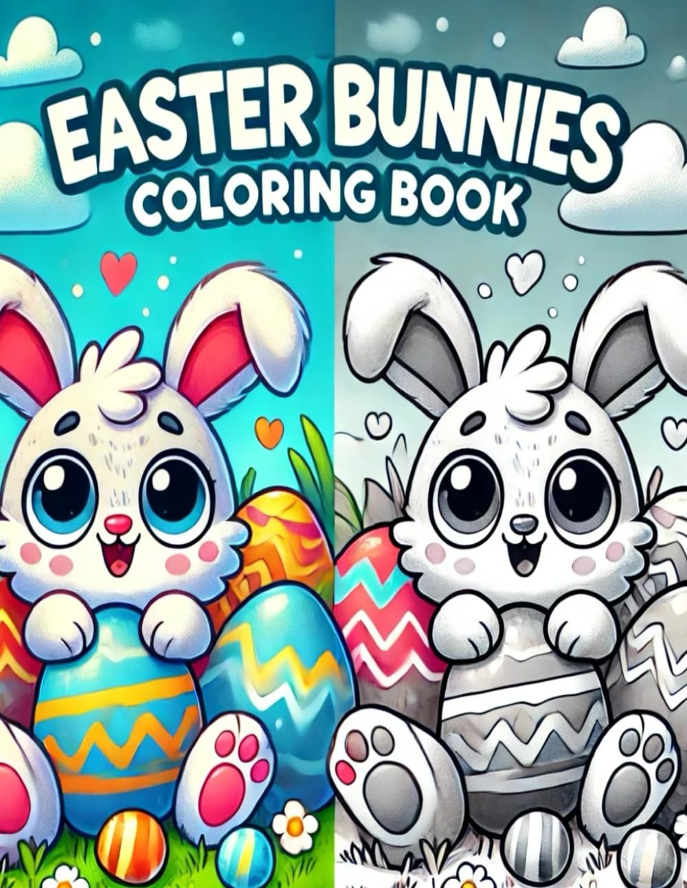 Easter Bunnies Coloring Book: Amazing and Cute Bunny Pictures to Improve Motor Skills of Children Ages 4-9 | Toddlers and Preschool | Perfect Gift or Basket Stuffer (Amazing Easter)