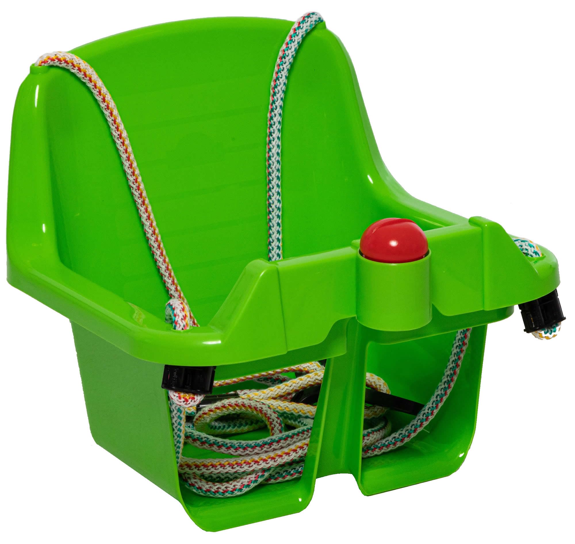 Babyschaukel Schaukelsitz Kinderschaukel mit Hupe Kunststoff Swing grün