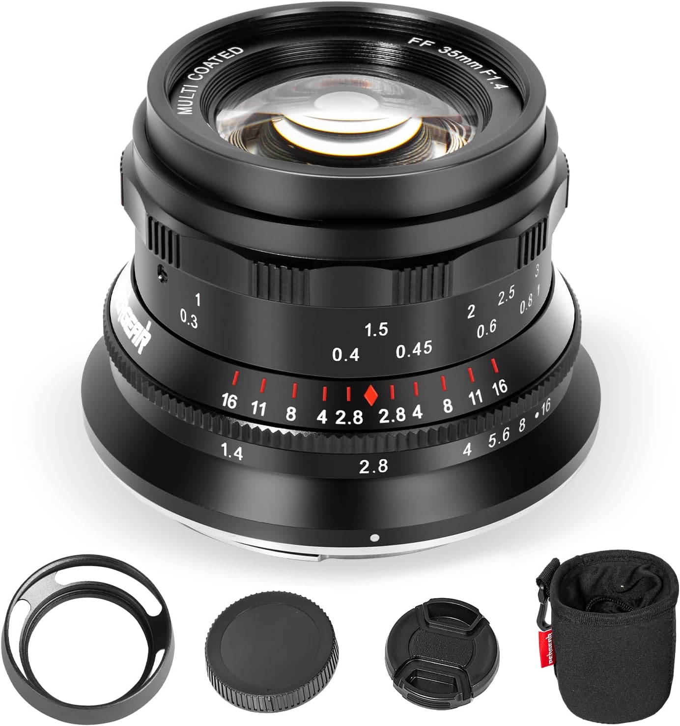 35mm F1.4 Full-Frame Manual Focus Lens, Compatible with Sony E-Mount Cameras A7 A7II A7III A7R A7RII A7RIII A7RIV A7S A7SII A7SIII A9 A7C A6400 A6000 A6600 A6100 A6500 A6300