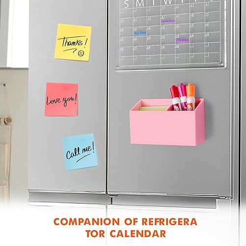 Miniatura 60 de BEYGORM Soporte magnético de borrado en seco para pizarra blanca, soporte magnético de acrílico antideslizante para nevera y refrigerador, Oro