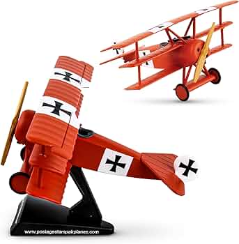 Amazon.com: Daron Worldwide Trading Fokker DR.I 1:63 Red Baron