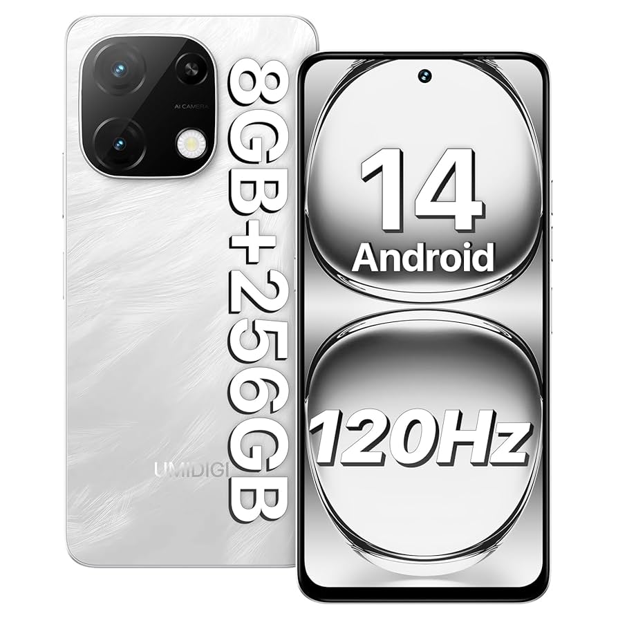 UMIDIGI Note 100A Android 14 Cell Phone, (8+256GB), 6.8