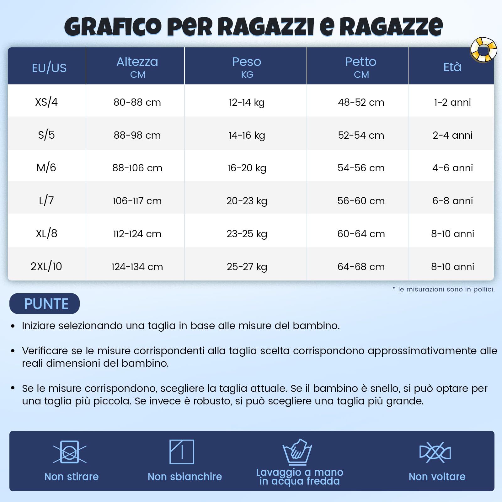 Muta in neoprene per bambini – 2,5 mm con materiale SCR migliorato, cerniera continua e protezione UV termica, per surf, nuoto e immersioni