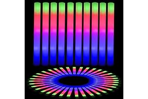 EXCECAR 42PCS Glow Sticks Foam Bulk 50-Pack