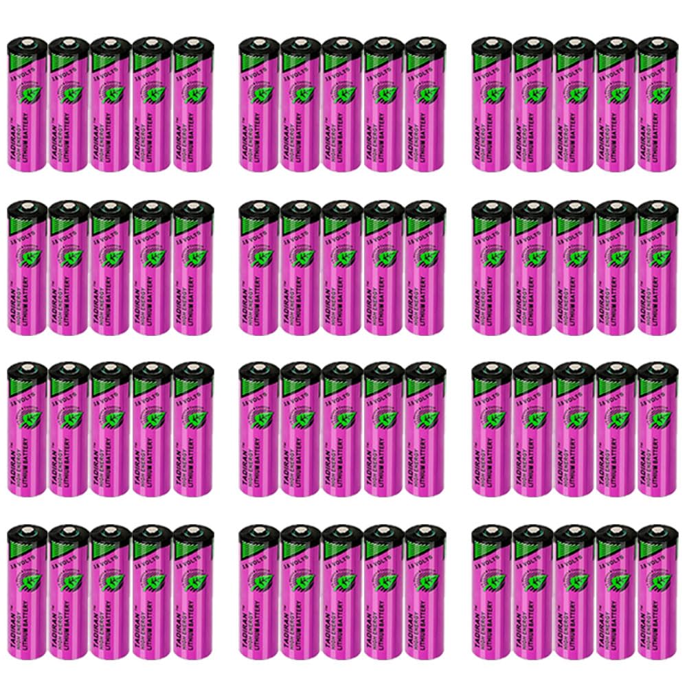60X TL-5903 Battery SL-360 PLC Lithium Battery for Tadiran TL-5903 3 6V AA 2400mAh 6ES7971-0BA00 and Siemens S7-400
