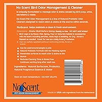 Vista 4 de Spray limpiador de jaula de pájaros sin olor y control de olores de mascotas, ambientador natural para aviario (2 onzas líquidas/2.0 fl oz)