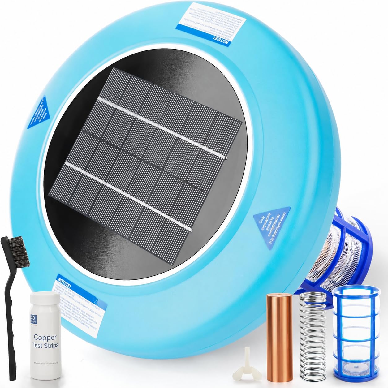 Dispositivo solar de piscina autogestionable de alta eficiencia