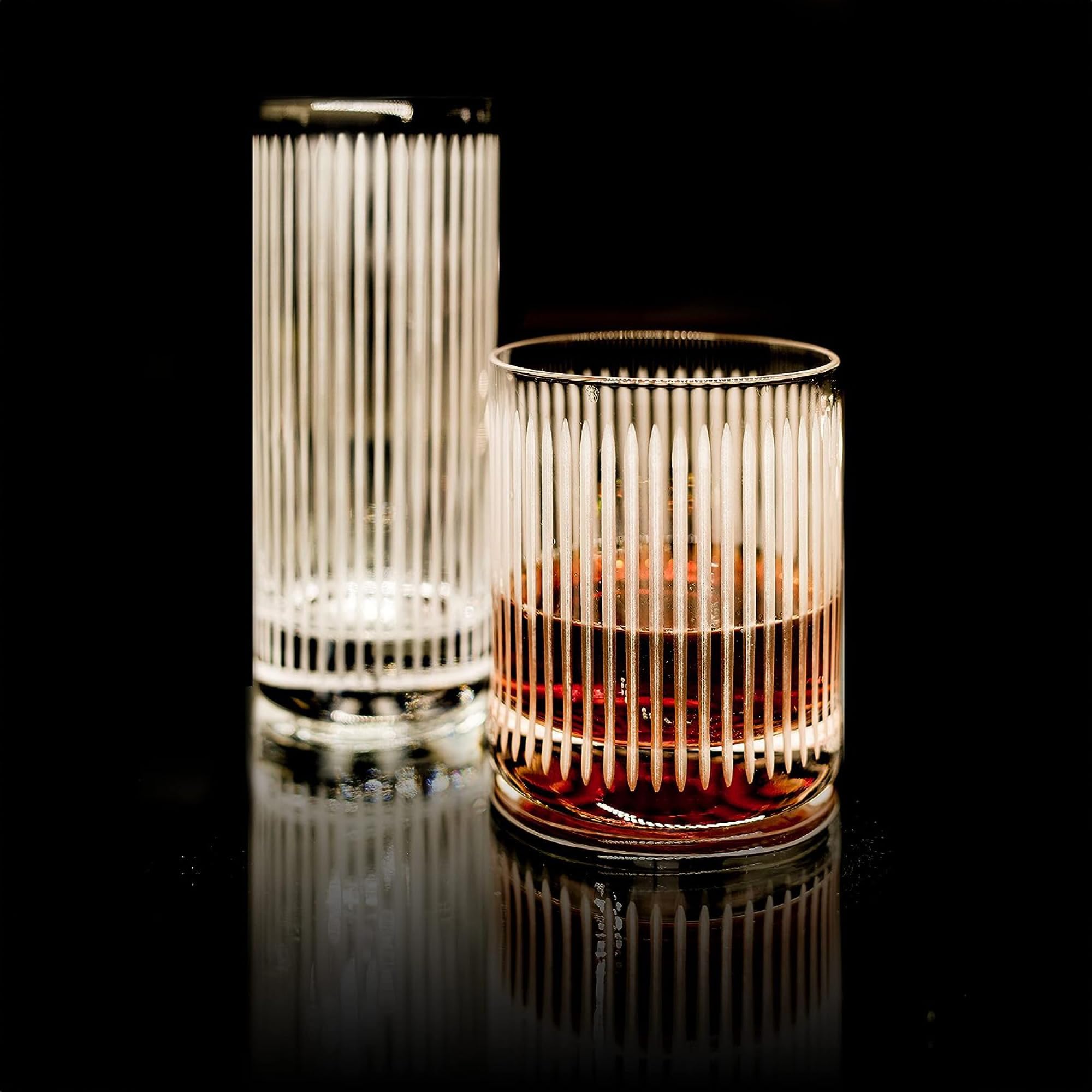 Stölzle Lausitz Soho Juice - Juego de 6 elegantes vasos altos de 12 onzas con base gruesa, cristalería 100% sin plomo, vasos aptos para lavavajillas para entretenimiento y ocasiones especiales