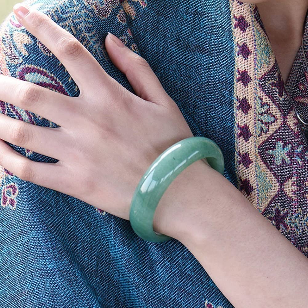 Bracciale di giadagiada,bracciali da Donna Bracciale Rigido in Giada Naturale for Donna Bracciale Rigido in giadeite Verde avventurina con Certificato di Regali for San Valentino