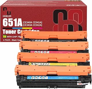 Cartuchos Toner 651A Compatível Com Cartucho Toner Para HP CE340A CE341A CE343A CE342A Funciona Com Impressoras Para HP LaserJet Enterprise M775dn M775f M775z M775z+ Combo Pack