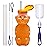 Special Supplies Honey Bear Straw Cup Long Straws, Squeezable Therapy and Special Needs Assistive Drink Container, Spill Proof and Leak Resistant Lid (Pack of 1 Bottle and 3 Straws)