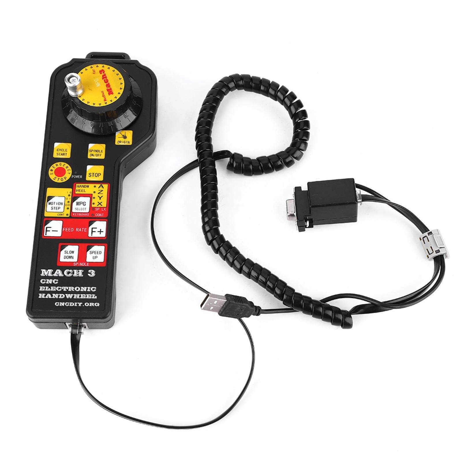 Contrôleur USB CNC 6 Axes Pour Mach3 – Volant Manuel Précis Et Ergonomique Pour Gravure & Usinage !