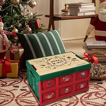 Amazon.co.jp: クリスマスオーナメント収納容器、クリスマス