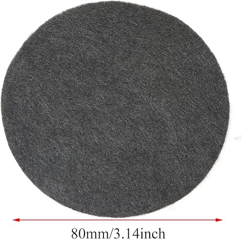 Miniatura 6 de 5 unids quemador de incienso 3.937 in negro ceniza colector almohadilla ignífuga almohadilla de algodón de alta temperatura quemador de incienso