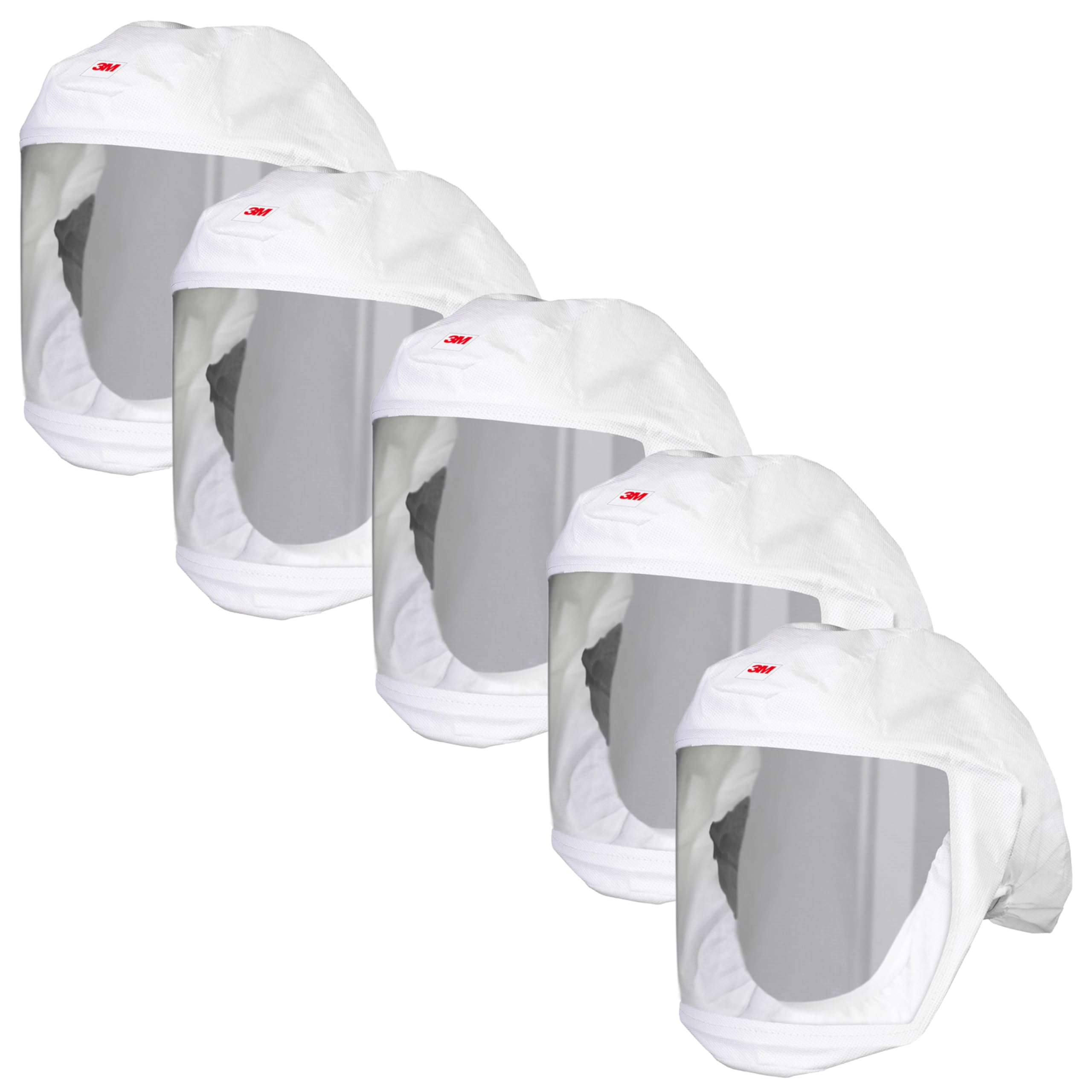 Versaflo Headcover with Integrated Head Suspension, S-133L-5, White, Medium/Large, 5 EA/Case