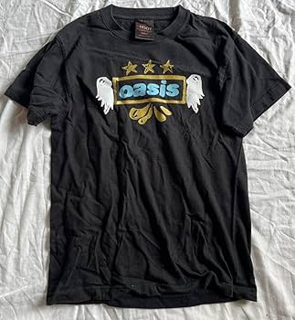 oasis tシャツ　Fan Store 限定　オアシス　Tシャツ　Lサイズ oasis fan store限定Tシャツ 黒 Mサイズ 江戸紫 オアシス - メルカリ