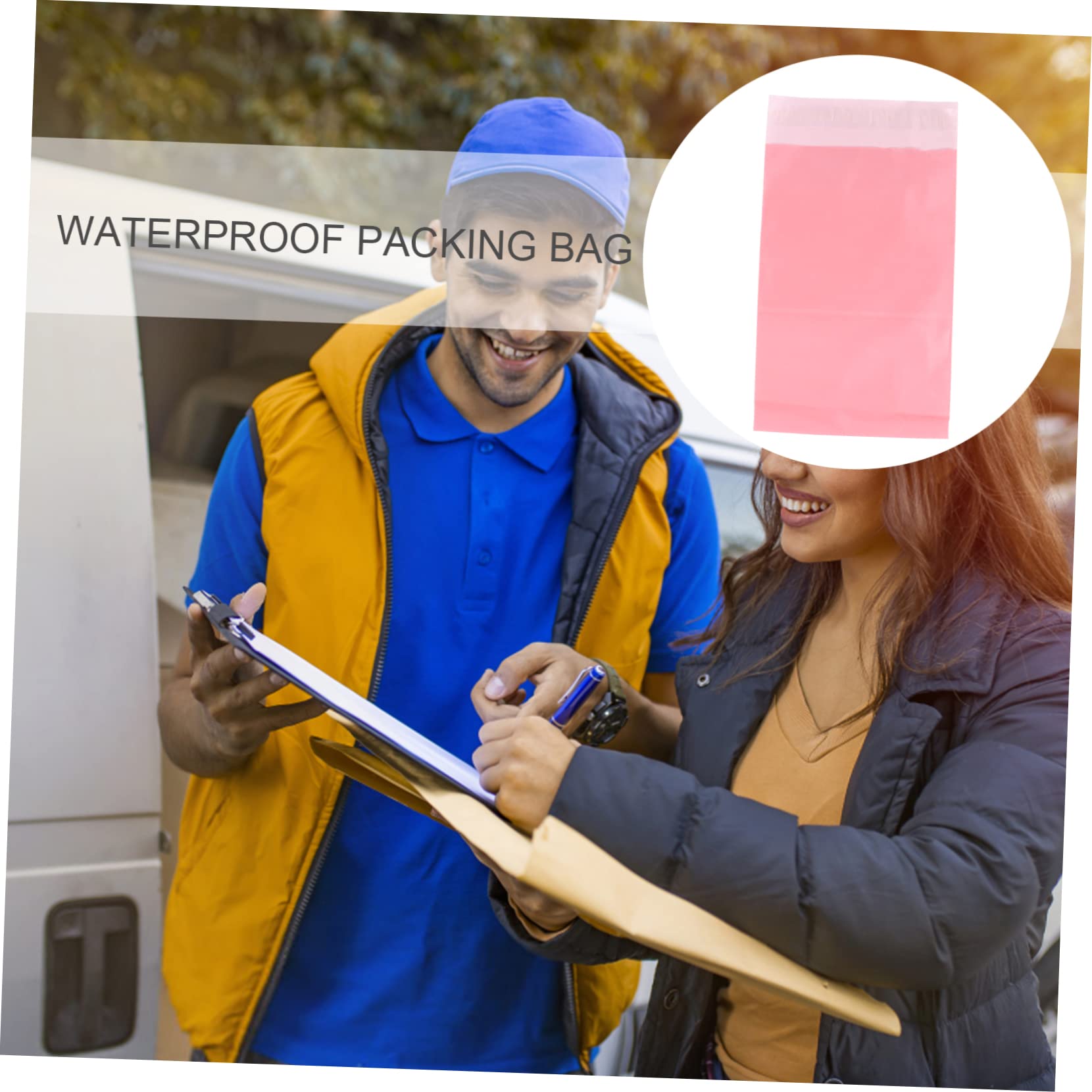 VILLCASE 200pezzi Buste Impermeabili Autoadesive Sacchetti Per Spedizioni Riutilizzabili e Resistenti Per Abbigliamento e Accessori