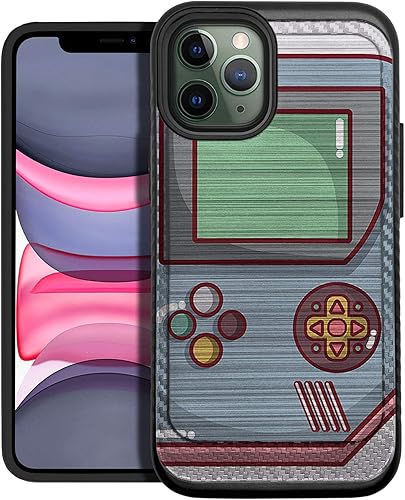 Miniatura 11 de CasesOnDeck - Carcasa para iPhone 12 Pro Max/iPhone 12 Pro Max [armadura cepillada] [Carcasa delgada, resistente, color negro mate (control retro)