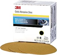 Vista 22 de 912 Hookit disco de arena P5A de 3" color oro de 3M, P320, 3, Dorado