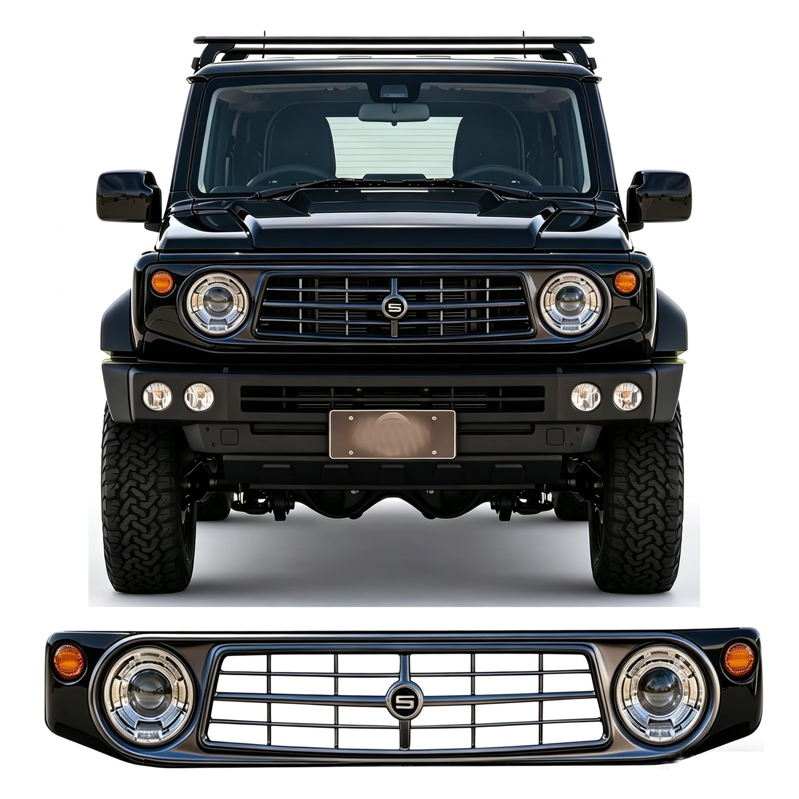 Amazon.co.jp: ApexGo スズキ ジムニー フロントグリル JB64 JB74 JC74