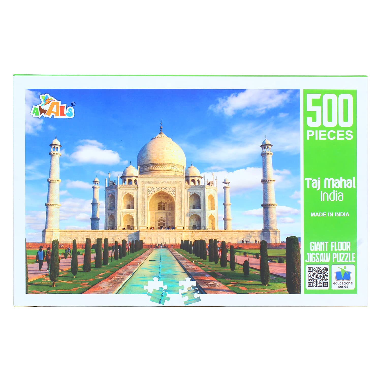 Supermarche Giant 500-Piece Floor Puzzle - Taj Mahal India - Educational Fun for Kids (10+) & Adults. Enhance Memory, Focus, and Skills(Taj Mahal India) (B09MW695RG) Amazon Price History, Amazon Price Tracker