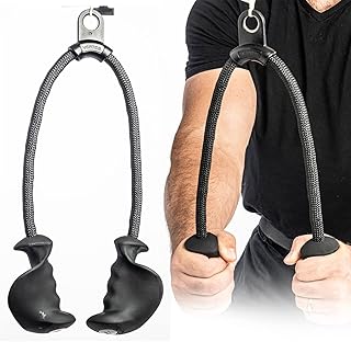 Arm Shark Ergonomic Triceps Rope Pull Down Anti Slip Grip Exercise Handle for Triceps, Back, Shoulder, Arm Workout