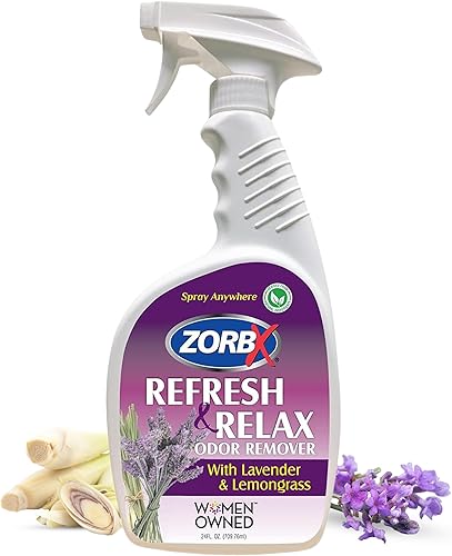 ZORBX Spray de lavanda y citronela, 24 onzas, desodorante multiuso, refresca la tela, elimina olores fuertes, perfecto para el hogar, automóvil,