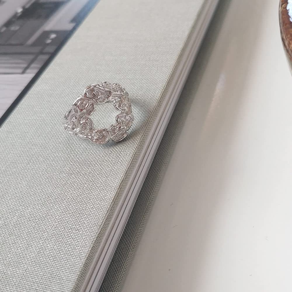 Verstellbarer Ring, S925 Sterling Silber Minimalistischer Lava Ring Verstellbare Ringe Durchbrochener Offener Ring Silber Daumenring Ewigkeitsring Hochzeitsanhänger Schmuck Geschenke Für Männer M