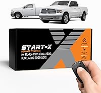 Vista 1 de Start-X Remote Starter Kit for Dodge RAM 1500/2500/3500/4500 Gas (2009, 2010, 2011, 2012) Trucks Key Ignition Plug & Play Install Lock 3X to
